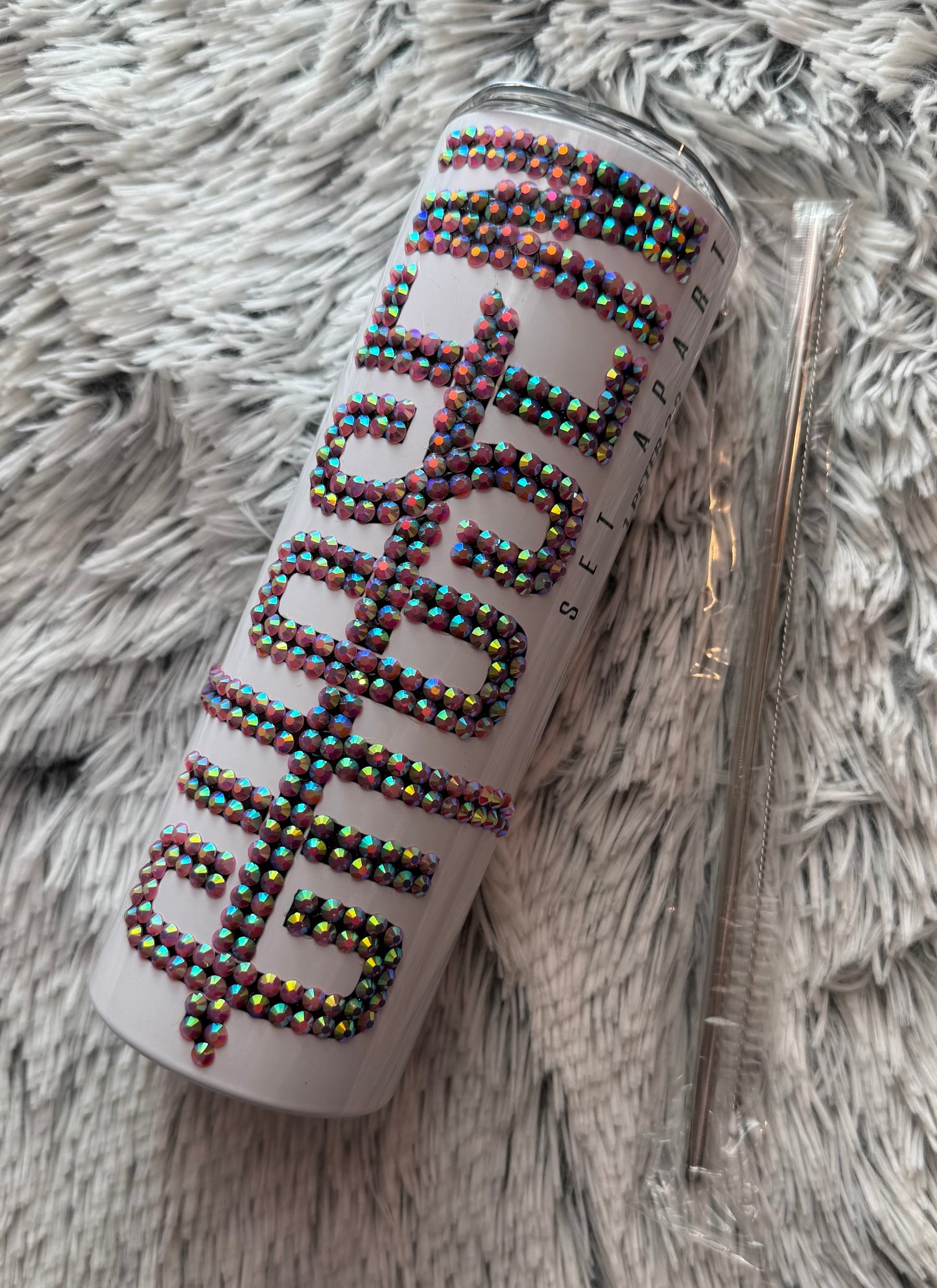 Chosen Set Apart Rhinestone Tumbler 1 Peter 2:9