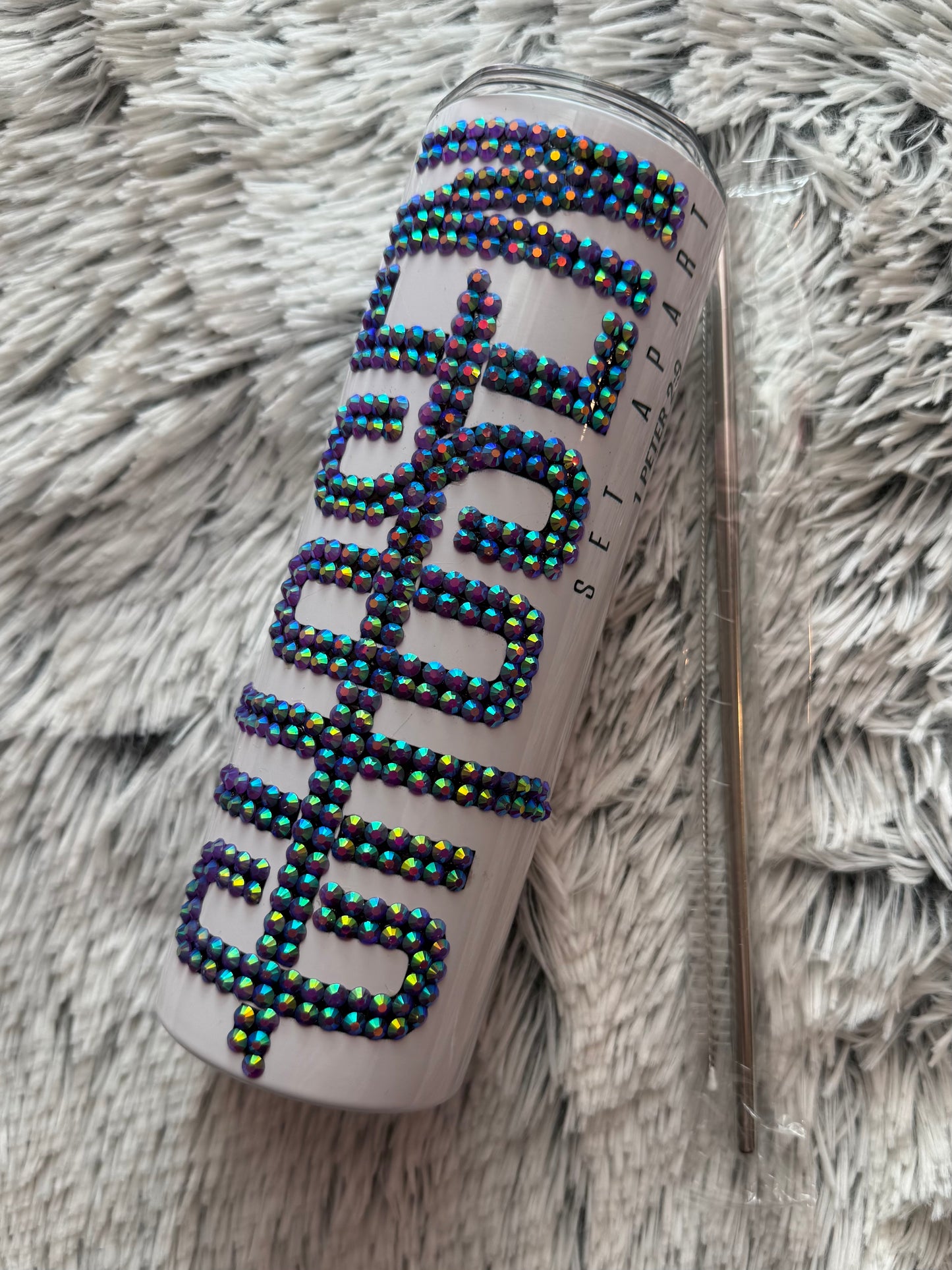 Chosen Set Apart Rhinestone Tumbler 1 Peter 2:9